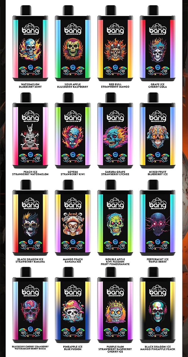 bang 30000 Puffs Disposable E Cigarette 0%2%5%Nicotine LED display Double flavor Vape free shipping - Image 7