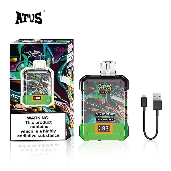 ATVS 12000 Puffs Disposable Vape 3Nicotine 12Flavors Digital screen E Cigarettes in stock - Image 8