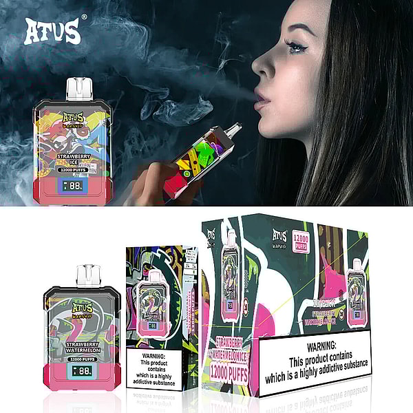 ATVS 12000 Puffs Disposable Vape 3Nicotine 12Flavors Digital screen E Cigarettes in stock - Image 6