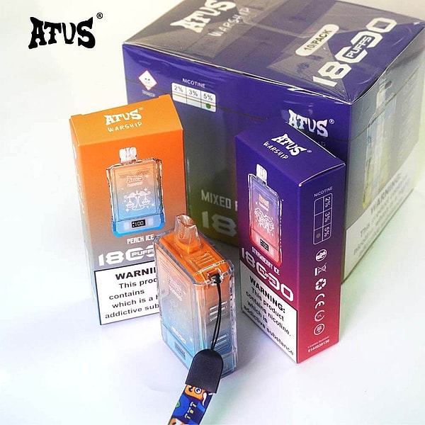 ATVS 18000 Puffs Disposable Vape 3Nicotine 12Flavors Digital screen E Cigarettes in stock - Image 8