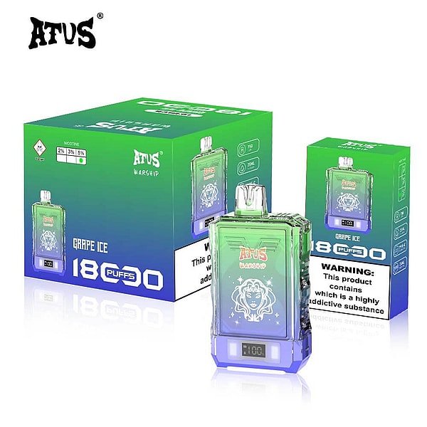 ATVS 18000 Puffs Disposable Vape 3Nicotine 12Flavors Digital screen E Cigarettes in stock - Image 7