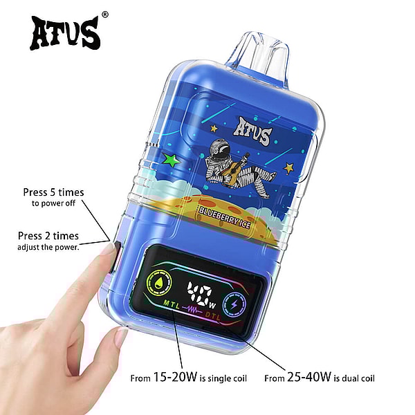 ATVS 30000 Puffs Disposable Vape 3Nicotine 12Flavors Digital screen E Cigarettes in stock - Image 7