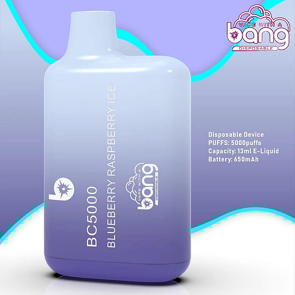 BANG BC 5000 Puffs Disposable Vape 4Nicotine 20Flavors Rechargeable E Cigarettes POD - Image 2