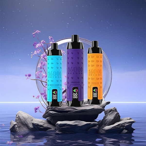 ELF BOX Shisha Hookah16000 puffs Disposable E Cigarette 0%2%/5%Nicotine LED display Vape12Flavors - Image 3