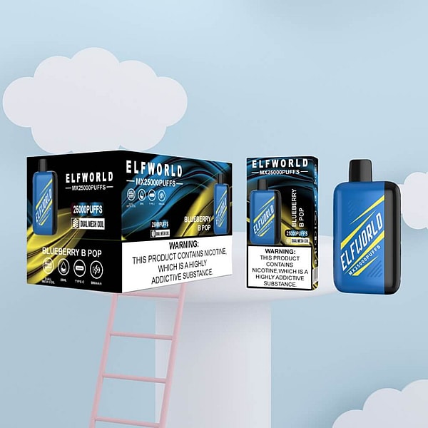 ELFWORLD 25000 Puffs Disposable Vape Type-C LED Display 15Flavors 25ml mesh coil E Cigarette IN STOCK - Image 6