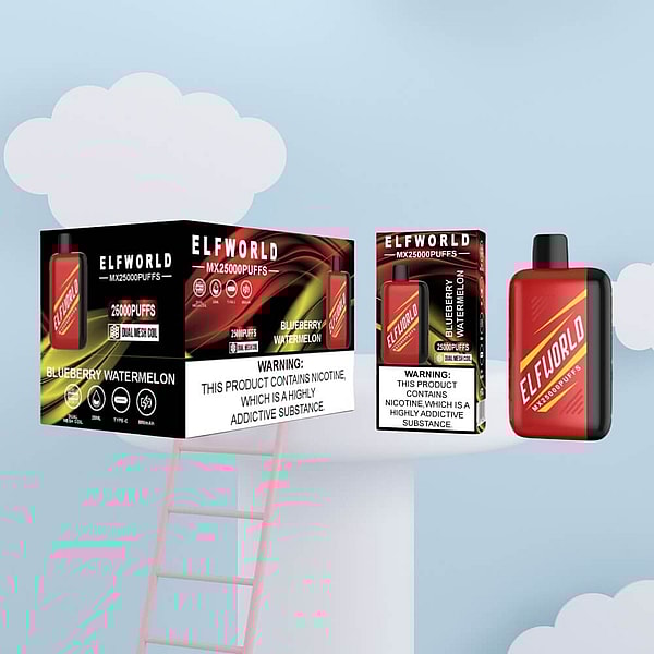 ELFWORLD 25000 Puffs Disposable Vape Type-C LED Display 15Flavors 25ml mesh coil E Cigarette IN STOCK - Image 5