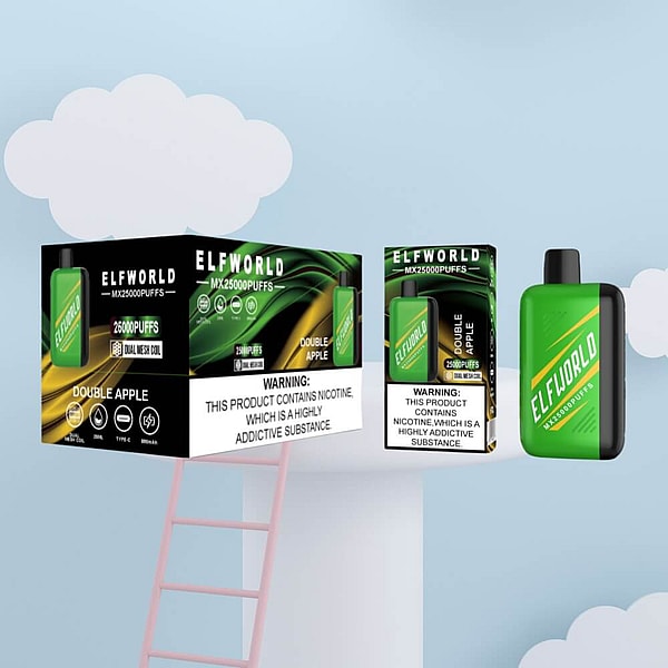 ELFWORLD 25000 Puffs Disposable Vape Type-C LED Display 15Flavors 25ml mesh coil E Cigarette IN STOCK - Image 7