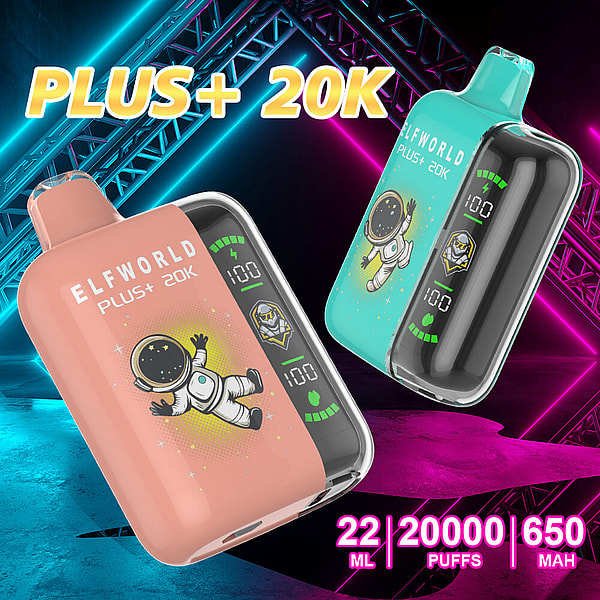 ELFWORLD G20000 Puffs Disposable Vape Type-C Battery Rechargable 15Flavors 22ml liquid mesh coil E Cigarette - Image 5