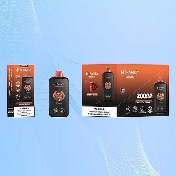 HIFANCY 20000 Puffs Disposable Vape 4Nicotine 10Flavors Digital screen E Cigarettes - Image 8