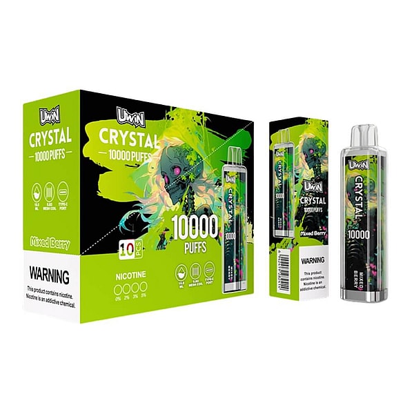 Uwin crystal 10000 Puffs Disposable Vape Type-C 15Flavors 18ml mesh coil E Cigarette free shipping - Image 10