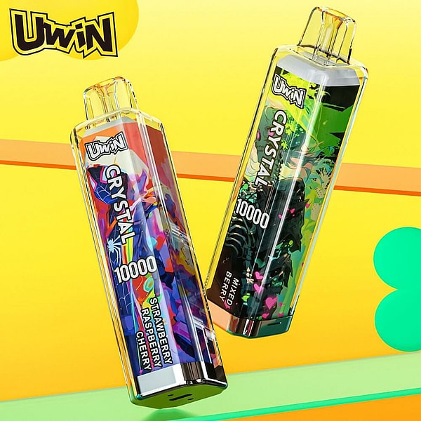 Uwin crystal 10000 Puffs Disposable Vape Type-C 15Flavors 18ml mesh coil E Cigarette free shipping - Image 3