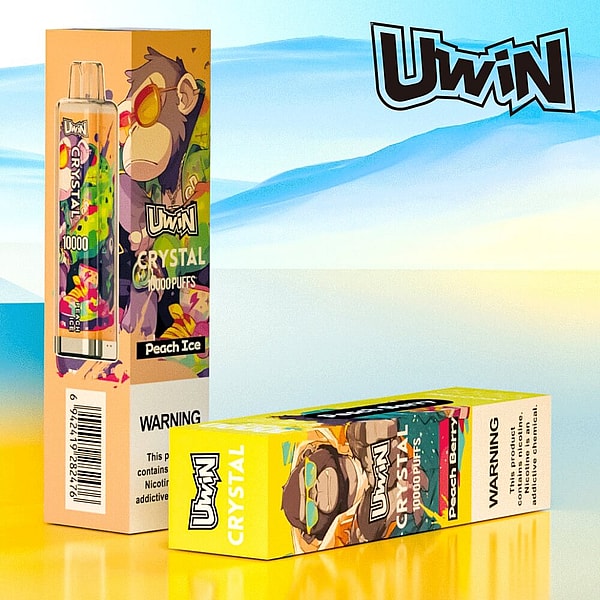Uwin crystal 10000 Puffs Disposable Vape Type-C 15Flavors 18ml mesh coil E Cigarette free shipping - Image 2