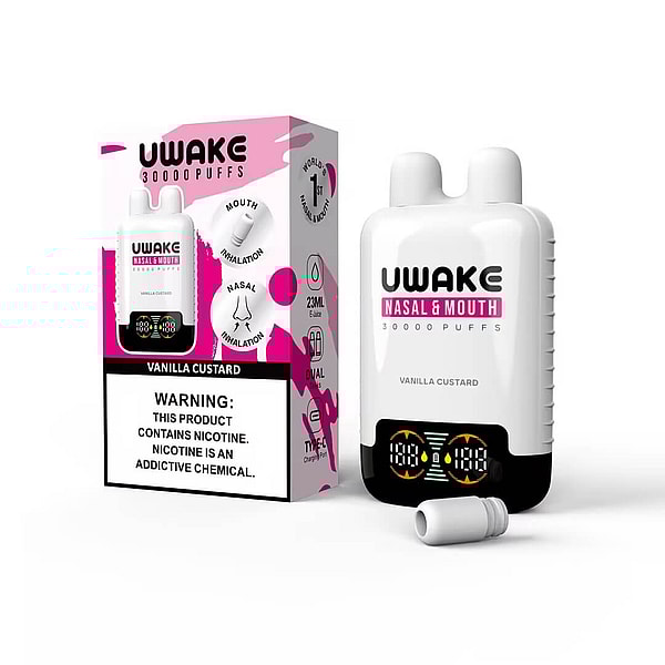 Mr goodie UWAKE 30000 puffs Disposable E Cigarette 2%Nicotine Nasal Mouth Inhalation LED display Vape 12Flavors - Image 4