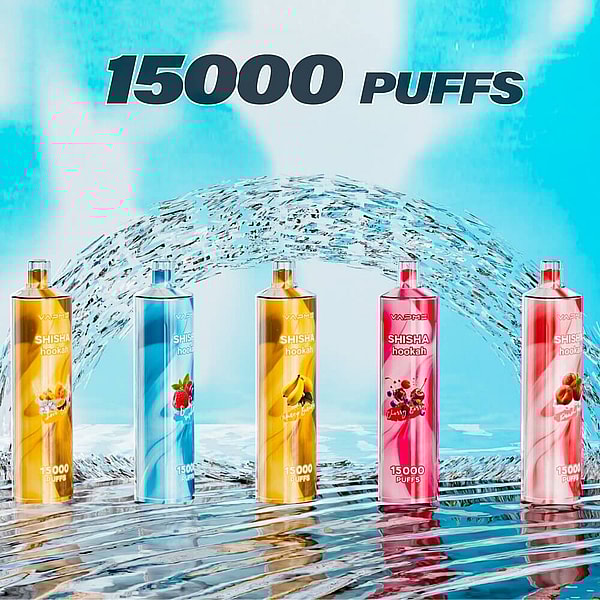 VAPME SHISHA HOOKAH 15000 Puffs Disposable Vape Type-C 24Flavors 25ml 0% 2% E Cigarette in stock - Image 3