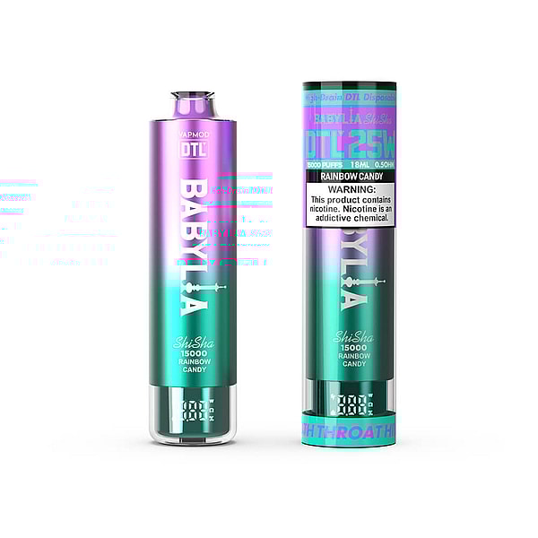 VAPMOD DTL BABYLIA Shisha Hookah15000 puffs Disposable E Cigarette LED display12Flavors Vape - Image 5