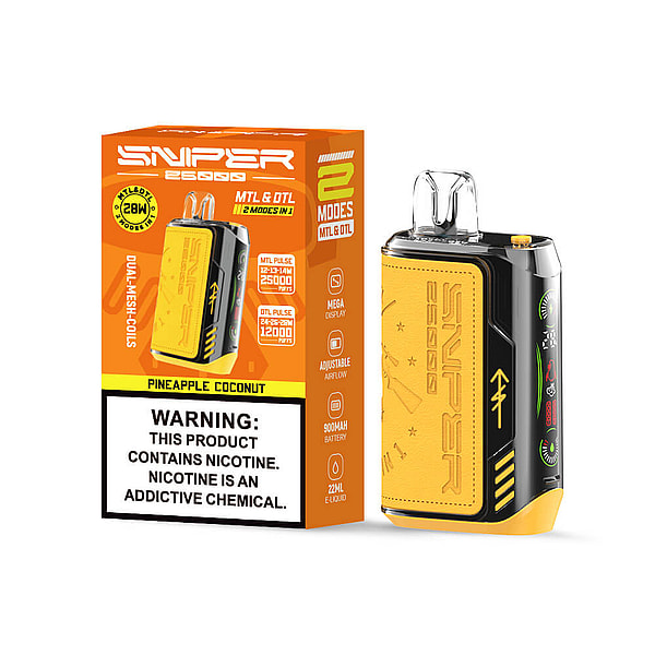 VAPMOD SNIPER 25000 puffs Disposable Vape LED display E Cigarette  20Flavors free shipping - Image 7