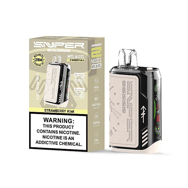 VAPMOD SNIPER 25000 puffs Disposable Vape LED display E Cigarette  20Flavors free shipping - Image 4