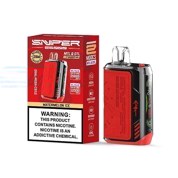 VAPMOD SNIPER 25000 puffs Disposable Vape LED display E Cigarette  20Flavors free shipping - Image 3