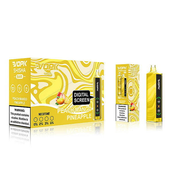 VOPK SHISHA BAR 20000 Puffs Vape 3Nicotine 10Flavors Digital screen E Cigarettes in stock - Image 6