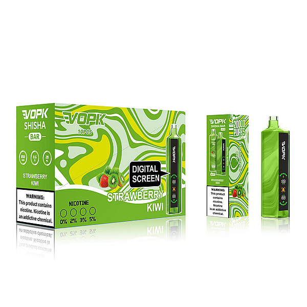VOPK SHISHA BAR 20000 Puffs Vape 3Nicotine 10Flavors Digital screen E Cigarettes in stock - Image 10