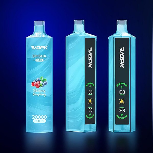 VOPK SHISHA BAR 20000 Puffs Vape 3Nicotine 10Flavors Digital screen E Cigarettes in stock - Image 2