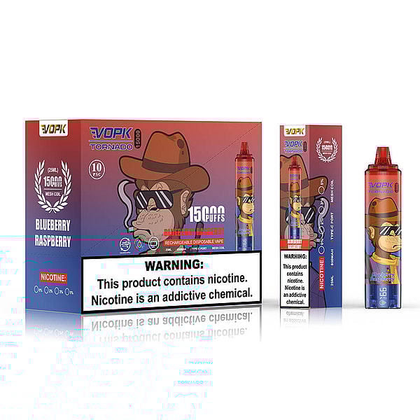 VOPK TORNADO 15000 Puffs Disposable Vape 3Nicotine 10Flavors Digital screen E Cigarettes in stock - Image 5