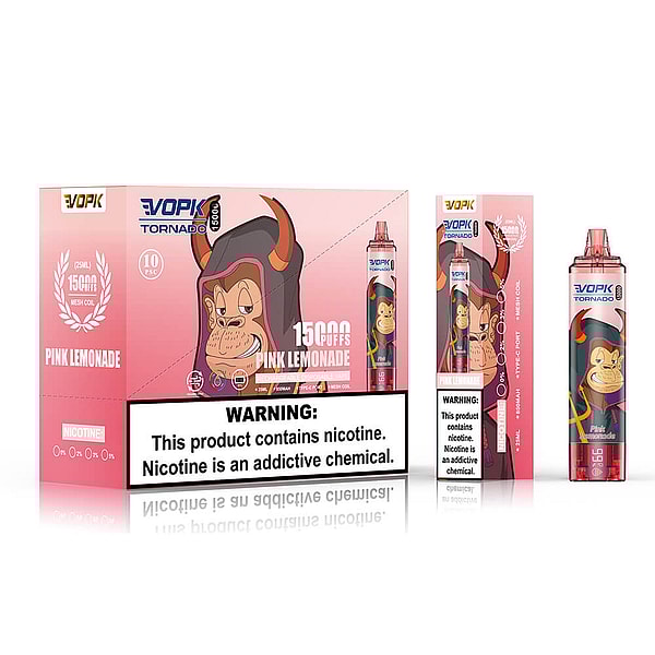 VOPK TORNADO 15000 Puffs Disposable Vape 3Nicotine 10Flavors Digital screen E Cigarettes in stock - Image 8