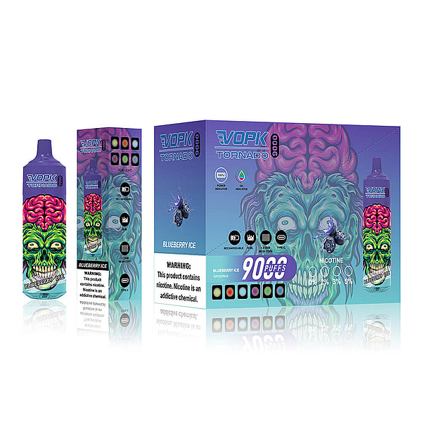 VOPK TORNADO 9000 Puffs Disposable Vape 0%2%5% 10Flavors Digital screen E Cigarettes in stock - Image 6