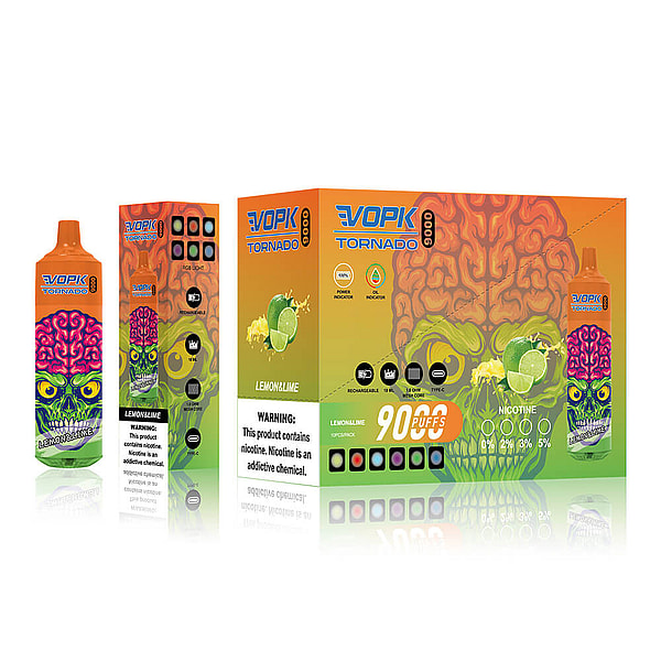 VOPK TORNADO 9000 Puffs Disposable Vape 0%2%5% 10Flavors Digital screen E Cigarettes in stock - Image 7