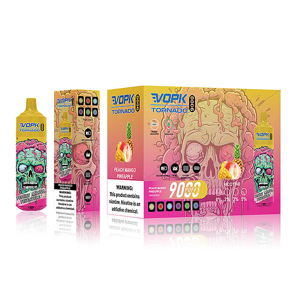 VOPK TORNADO 9000 Puffs Disposable Vape 0%2%5% 10Flavors Digital screen E Cigarettes in stock - Image 8