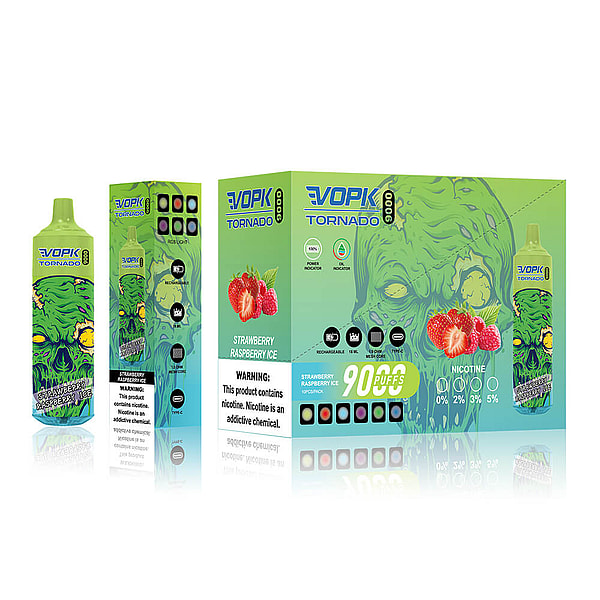 VOPK TORNADO 9000 Puffs Disposable Vape 0%2%5% 10Flavors Digital screen E Cigarettes in stock - Image 9