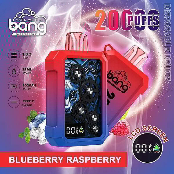 BANG 20000 Puffs Disposable E Cigarettes 4Nicotine 12Flavors Digital screen Vape in stock - Image 5