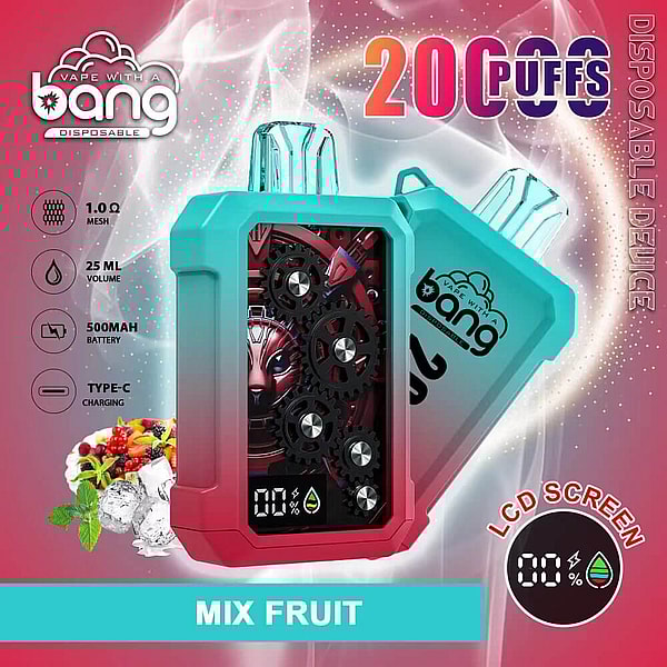 BANG 20000 Puffs Disposable E Cigarettes 4Nicotine 12Flavors Digital screen Vape in stock - Image 7