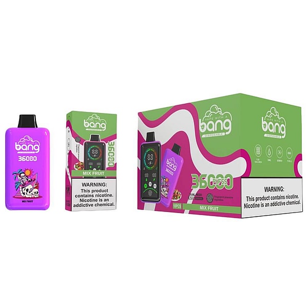 bang 36000 puffs Disposable E Cigarette 0%2%5%Nicotine LED display Fingerprint pressure regulationpen 12Flavors - Image 8