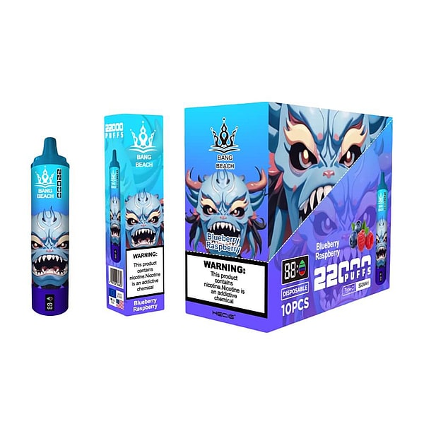BANG BEACH 22000 Puffs Vape Type-C 12Flavors LED displayid Disposable E Cigarette in stock - Image 2