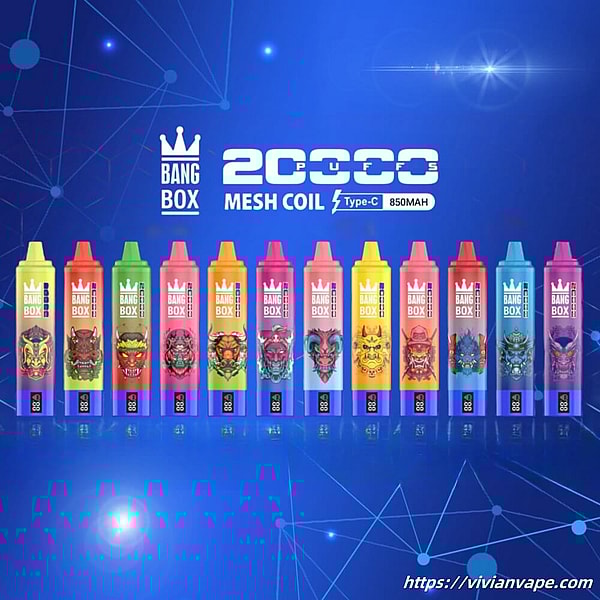 BANG BOX 20000 Puffs Disposable Vape 3Nicotine 12Flavors Digital screen E Cigarettes - Image 9