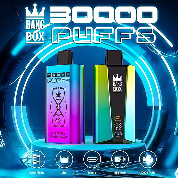 BANG BOX 30000 Puffs Disposable Vape 3Nicotine 12Flavors Digital screen E Cigarettes free shipping - Image 2