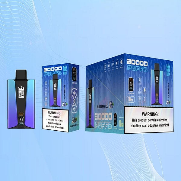 BANG BOX 30000 Puffs Disposable Vape 3Nicotine 12Flavors Digital screen E Cigarettes free shipping - Image 7
