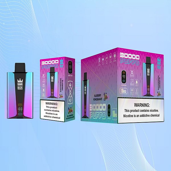 BANG BOX 30000 Puffs Disposable Vape 3Nicotine 12Flavors Digital screen E Cigarettes free shipping - Image 8