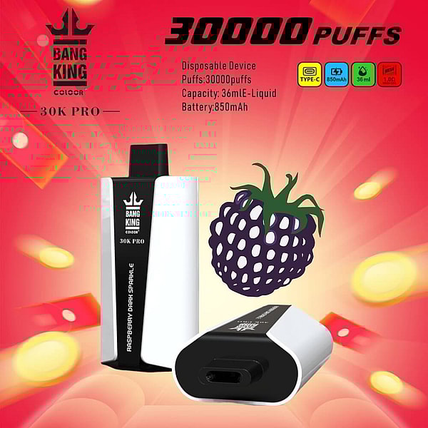 BANGKING 30000 PRO puffs vape 0%2%5%Nicotine 12Flavors Type-C rechargeable E Cigarettes - Image 4