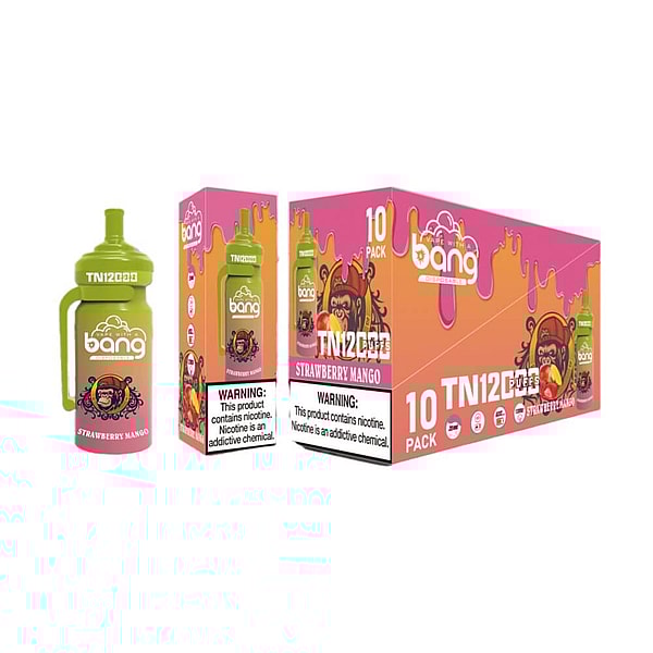 BANG 12000 Puffs Disposable Vape pen 0%2%3%5%Nicotine mesh coil 12Flavors E Cigarettes pod - Image 4
