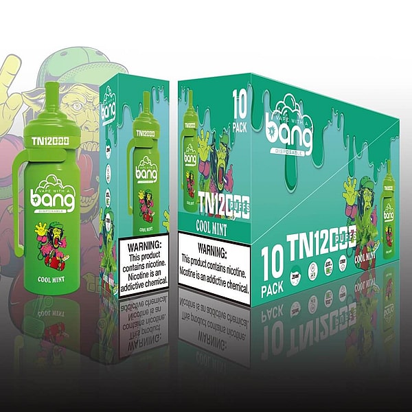 BANG 12000 Puffs Disposable Vape pen 0%2%3%5%Nicotine mesh coil 12Flavors E Cigarettes pod - Image 8