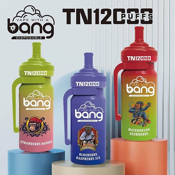 BANG 12000 Puffs Disposable Vape pen 0%2%3%5%Nicotine mesh coil 12Flavors E Cigarettes pod - Image 3