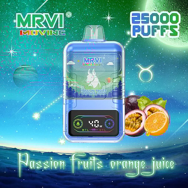 MRVI Moving 25000 Puffs Disposable Vape 4Nicotine 10Flavors Digital screen E Cigarettes - Image 3