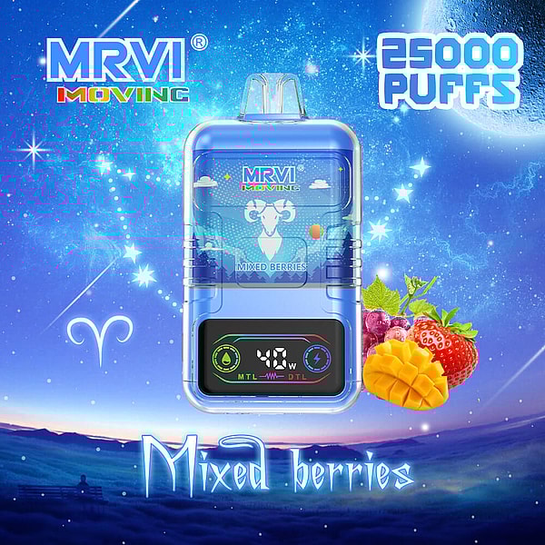 MRVI Moving 25000 Puffs Disposable Vape 4Nicotine 10Flavors Digital screen E Cigarettes - Image 5