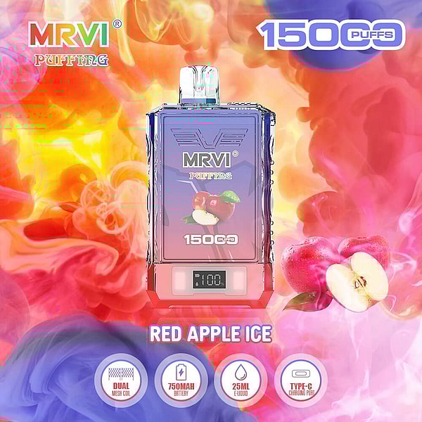 MRVI PUFFING 15000 Puffs Disposable Vape 4Nicotine 10Flavors Digital screen E Cigarettes - Image 4