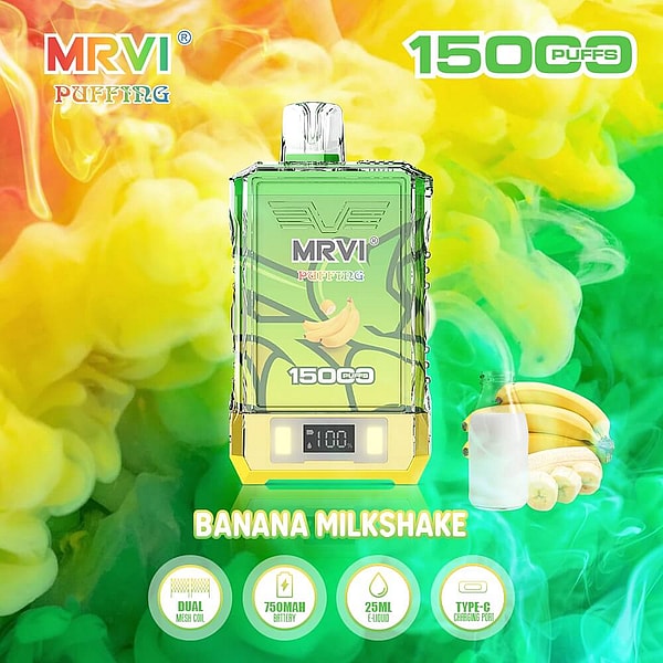 MRVI PUFFING 15000 Puffs Disposable Vape 4Nicotine 10Flavors Digital screen E Cigarettes - Image 5