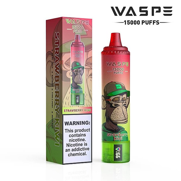 WASPE TORNADO 15000 Puffs Disposable Vape LED display Type-C 12Flavors 22ml liquid E Cigarette - Image 3