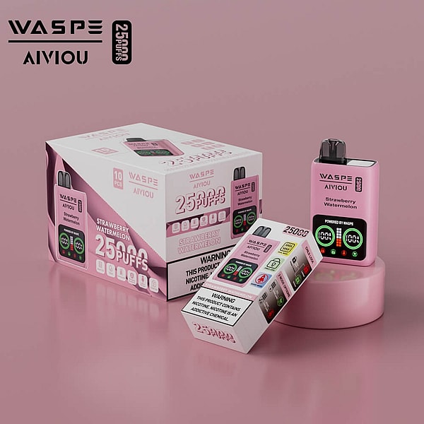 WASPE Aiviou 25000 Puffs Disposable Vape LED display Child lock Type-C 10Flavors 25ml liquid E Cigarette - Image 9