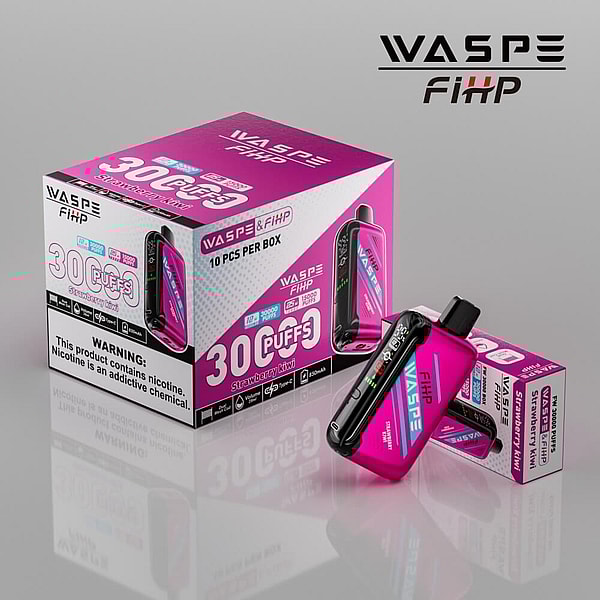 WASPE 30000 puffs Disposable E Cigarette 0%5%Nicotine  LED display Adjustable airflow 16Flavors Vape - Image 5